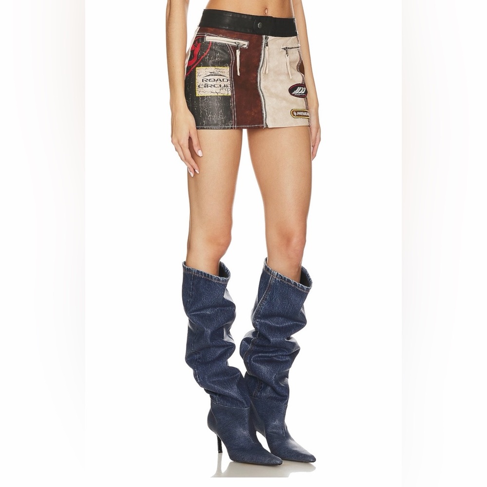 Jaded London Mini Faux Leather Skirt in Size 2